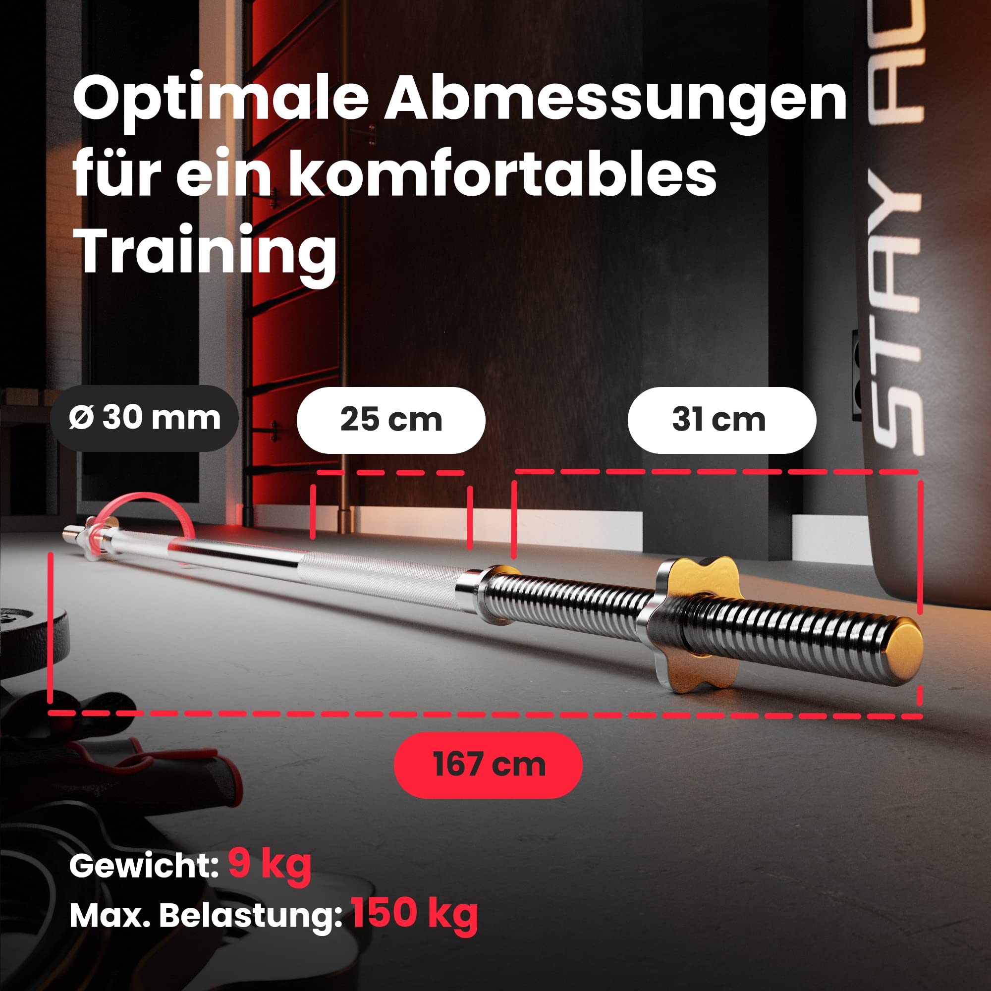 Hop-Sport Hantelset 69 kg - Klappbare Hantelbank mit Gewichten, Verstellbare Langhantelablage, Trainingsbank für Bankdrücken, Stabiler Fitnessbank, 270 kg Max. Belastbarkeit