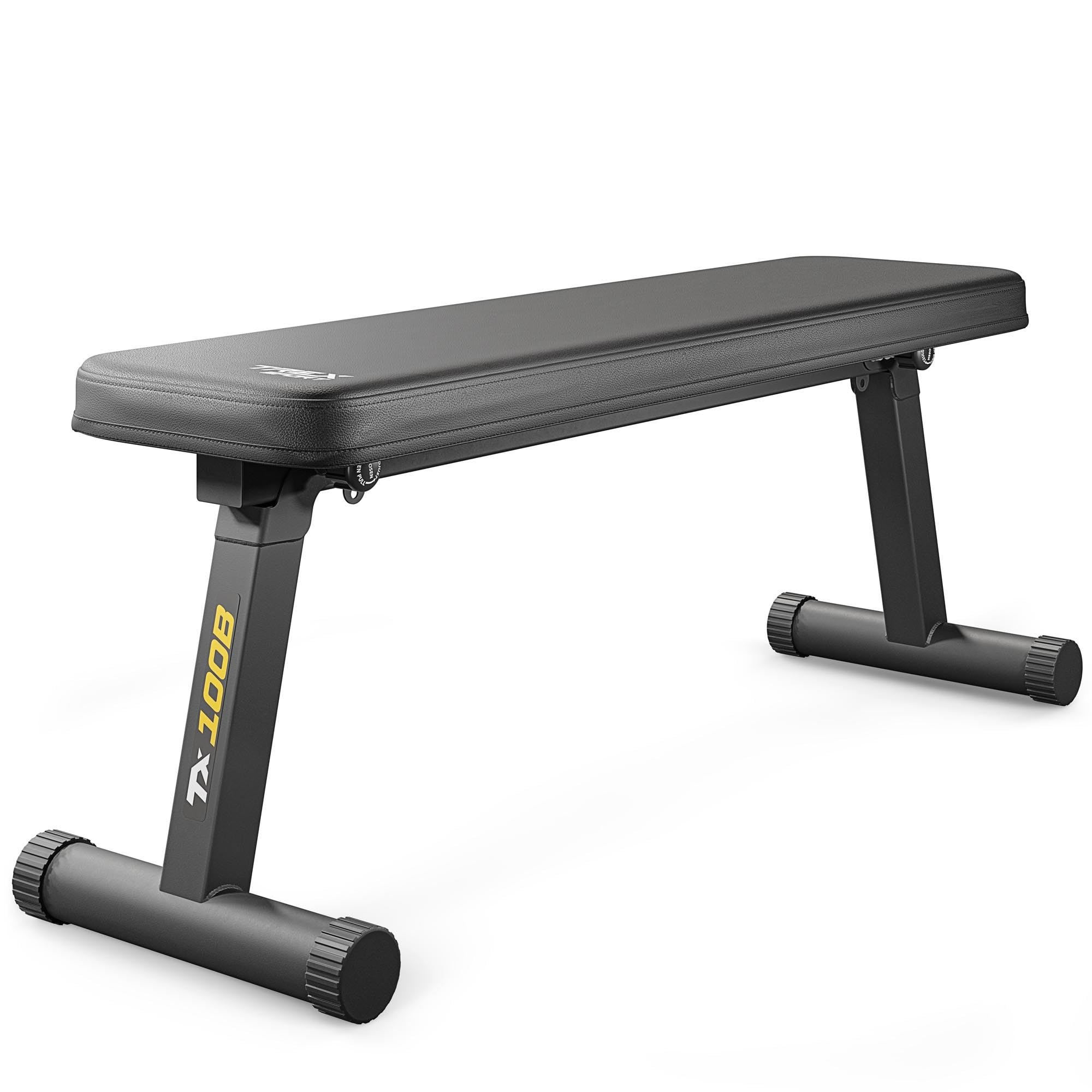 TREX SPORT Flachbank TX-100B | Hantelbank klappbar für Krafttraining | Home Gym Trainingsbank für Bankdrücken | Stahlrahmen, rutschfest, gepolstert