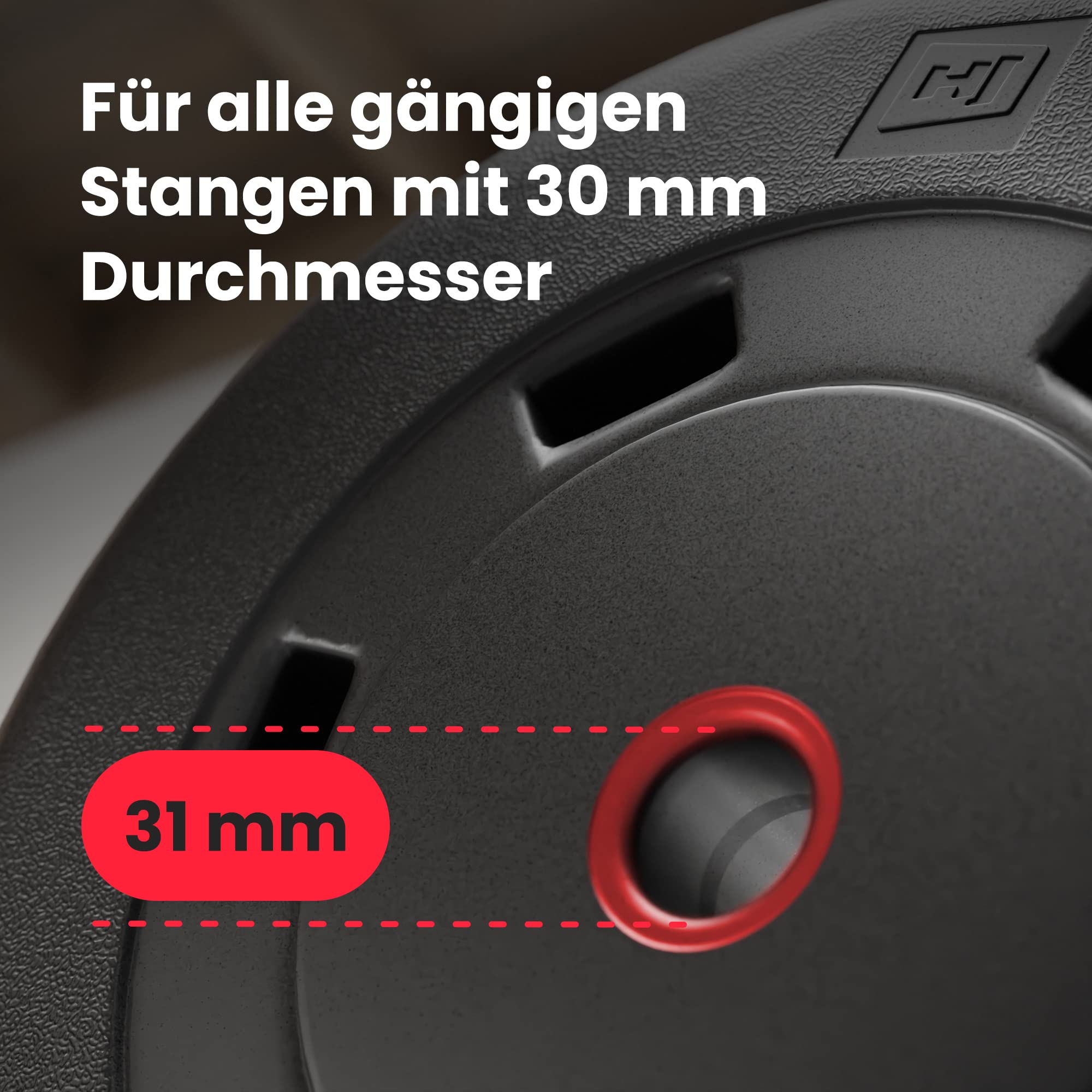 Hop-Sport Hantelset 69 kg - Klappbare Hantelbank mit Gewichten, Verstellbare Langhantelablage, Trainingsbank für Bankdrücken, Stabiler Fitnessbank, 270 kg Max. Belastbarkeit