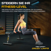 TREX SPORT Flachbank TX-100B | Hantelbank klappbar für Krafttraining | Home Gym Trainingsbank für Bankdrücken | Stahlrahmen, rutschfest, gepolstert