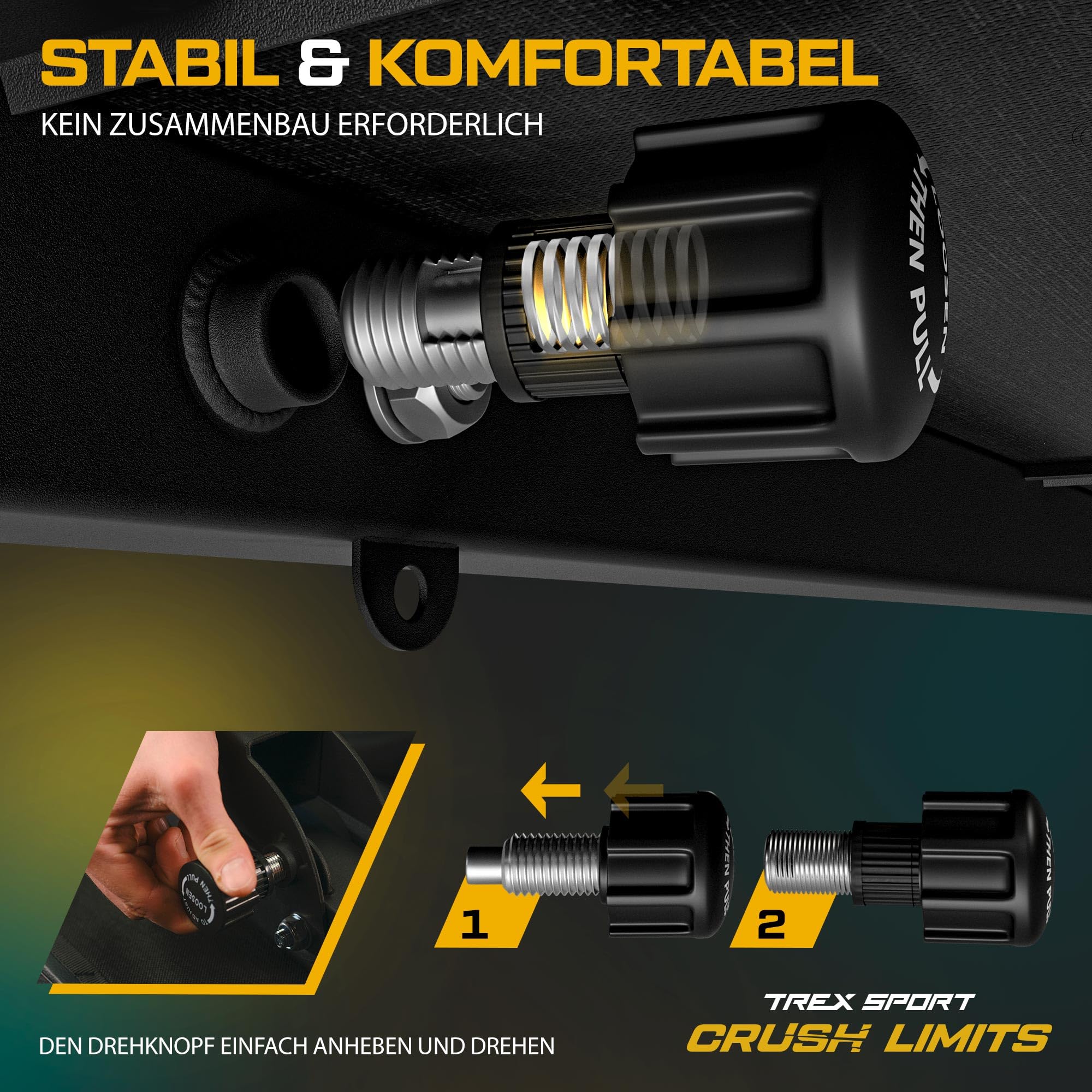 TREX SPORT Flachbank TX-100B | Hantelbank klappbar für Krafttraining | Home Gym Trainingsbank für Bankdrücken | Stahlrahmen, rutschfest, gepolstert